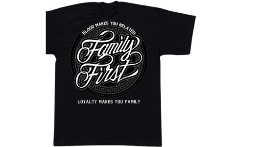 Heavyweight Graphic Tee "Family First" - Pro Casuals